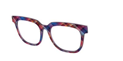 The Ombre Plaid - Angle Top Thumbnail - Pair Eyewear