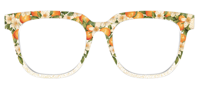 The Orange Blossom Glitter Crystal - Front Top Thumbnail - Pair Eyewear