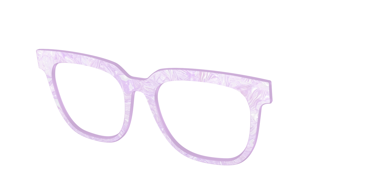 The Pale Iris Pearl Marble - Angle Top Image - Pair Eyewear