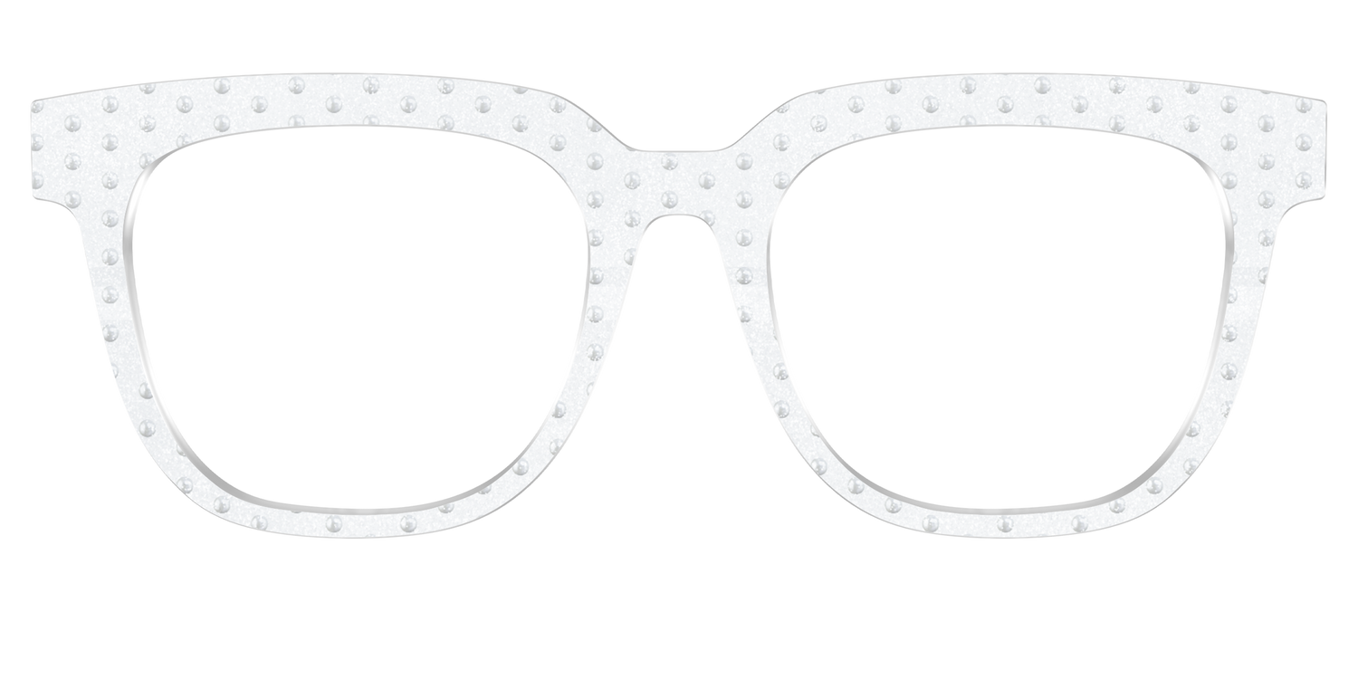 The Pearl Shimmer Polka Dots - Front Top Image - Pair Eyewear