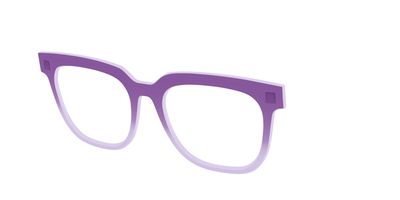 The Plum to Lilac Gradient Crystal - Angle Top Thumbnail - Pair Eyewear