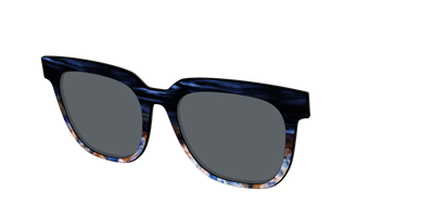 The Polarized Blue Horn Tortoise Sun Top - Angle Top Thumbnail - Pair Eyewear