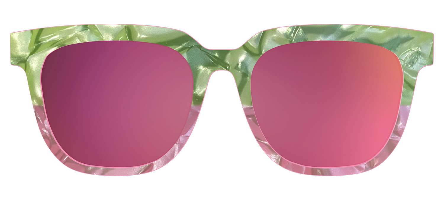 The Polarized Kiwi & Guava Pearl Sun Top - Front Top Image - Pair Eyewear