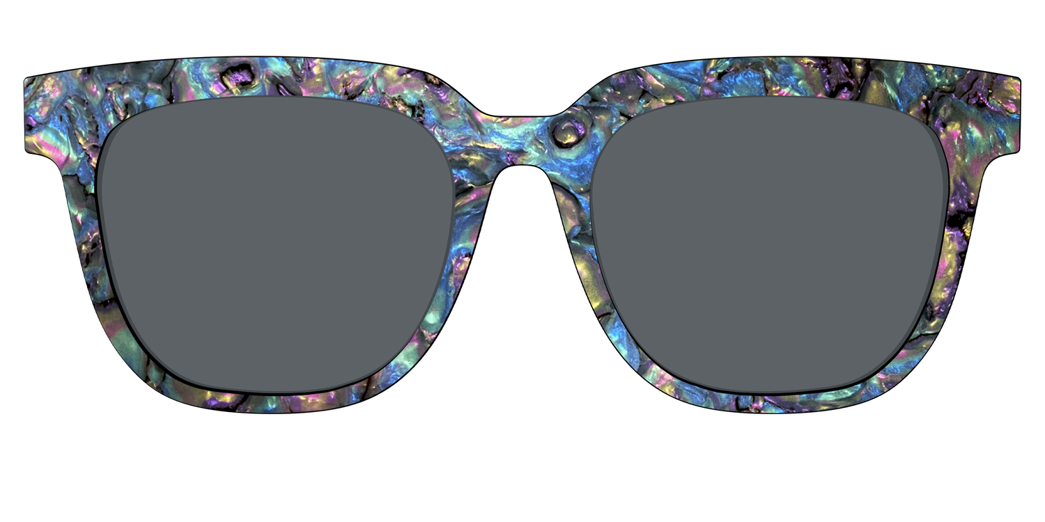 The Polarized Midnight Abalone Sun Top - Front Top Image - Pair Eyewear