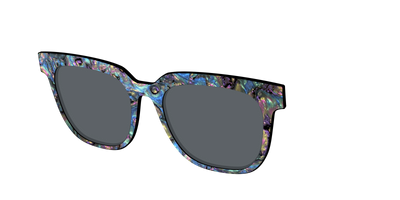 The Polarized Midnight Abalone Sun Top - Angle Top Thumbnail - Pair Eyewear