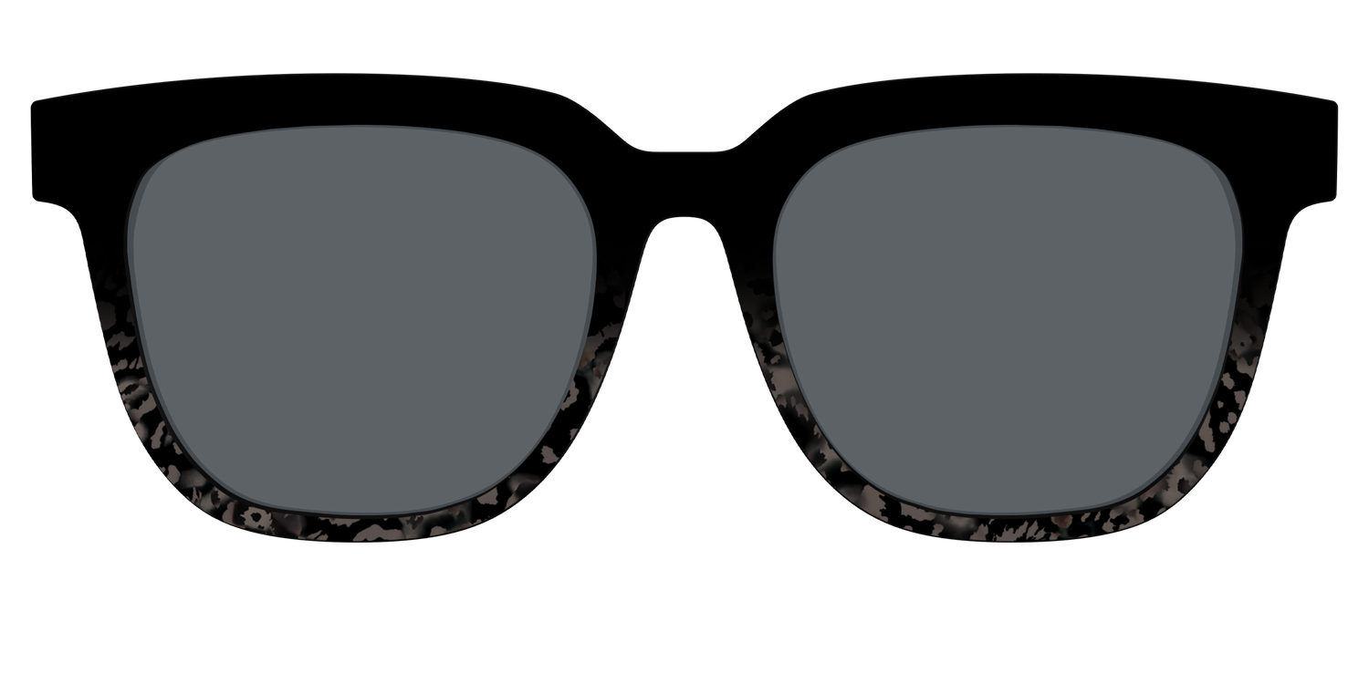 The Polarized Shaded Tortoise Sun Top - Front Top Image - Pair Eyewear