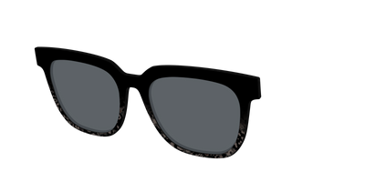 The Polarized Shaded Tortoise Sun Top - Angle Top Thumbnail - Pair Eyewear