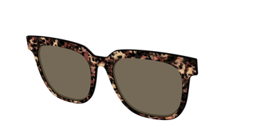 The Polarized Sienna Tortoise Sun Top - Angle Top Thumbnail - Pair Eyewear
