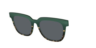 The Polarized Spruce Tortoise Sun Top - Angle Top Thumbnail - Pair Eyewear