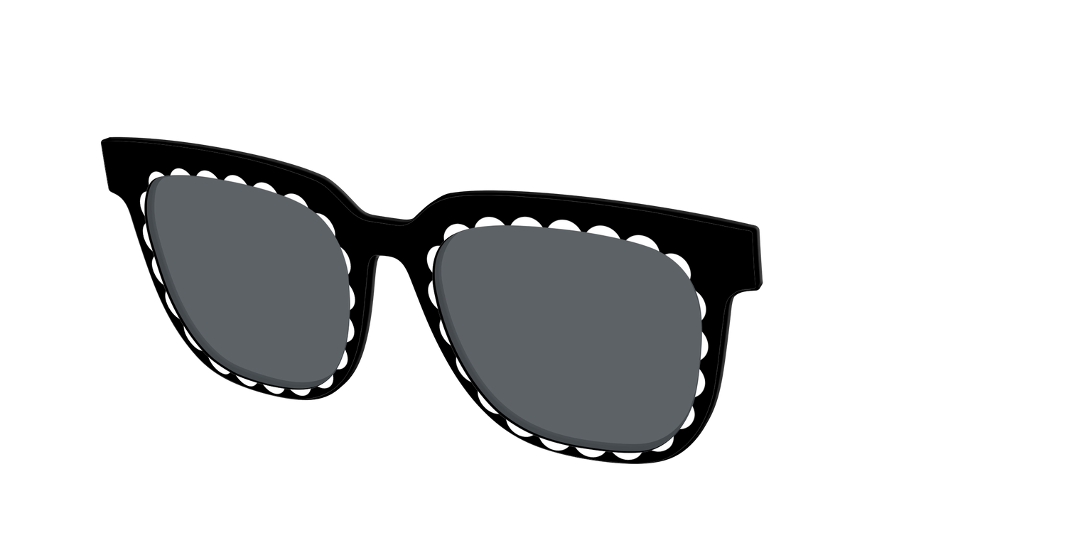 The Polarized Stylish Daisy Sun Top - Angle Top Image - Pair Eyewear