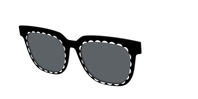 The Polarized Stylish Daisy Sun Top - Angle Top Thumbnail - Pair Eyewear