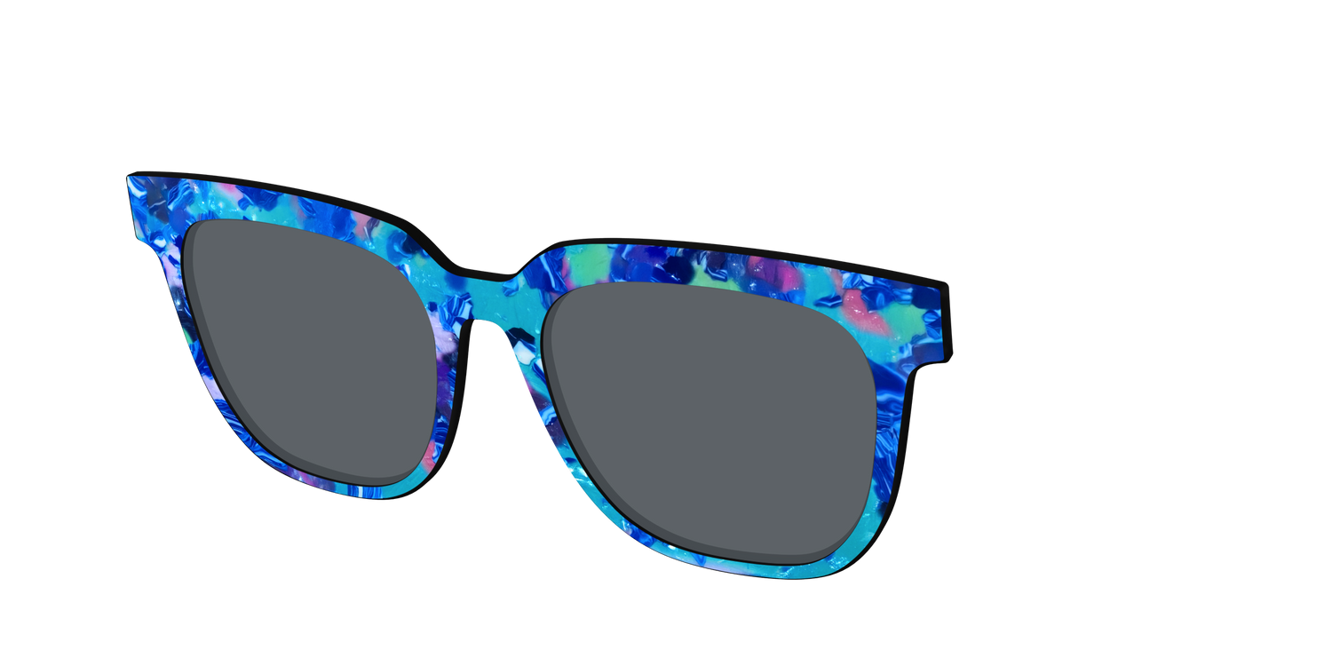 The Polarized Tropic Pearl Sun Top - Angle Top Image - Pair Eyewear