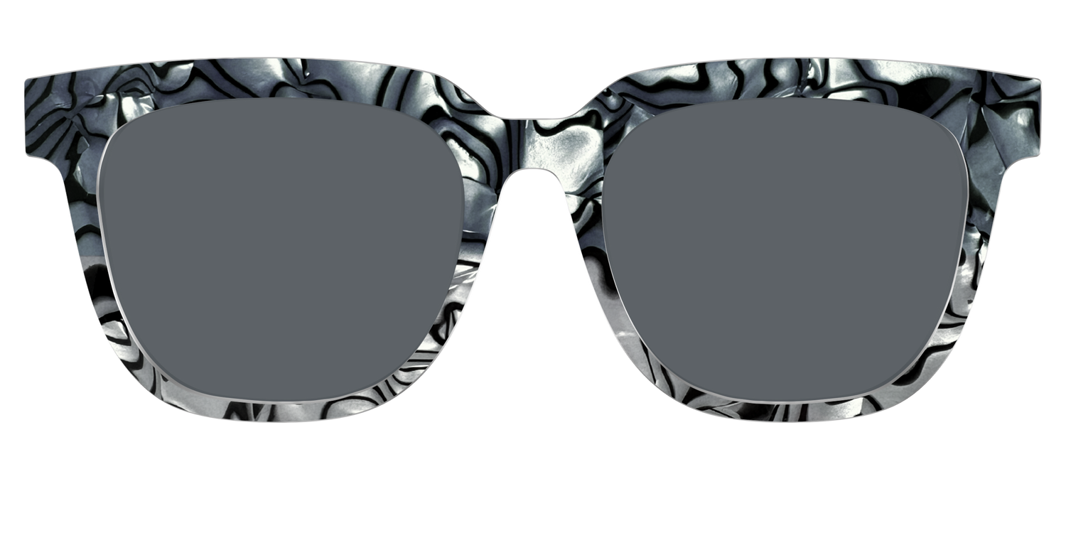 The Polarized Zebra Pearl Split Sun Top - Front Top Image - Pair Eyewear
