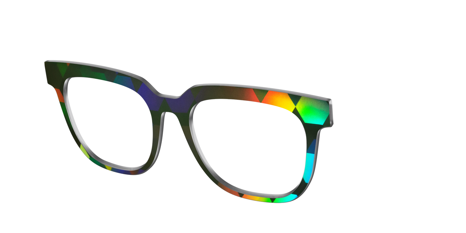 The Psychedelic Rhombus - Angle Top Image - Pair Eyewear