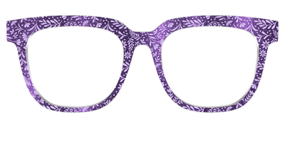 The Purple Shimmer Botanical - Front Top Thumbnail - Pair Eyewear