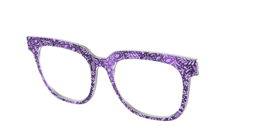 The Purple Shimmer Botanical - Angle Top Thumbnail - Pair Eyewear
