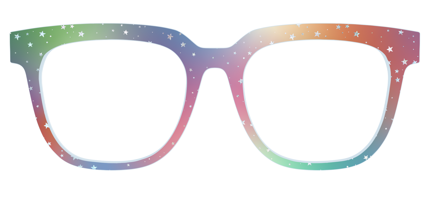 The Rainbow Holographic Celestial - Front Top Image - Pair Eyewear