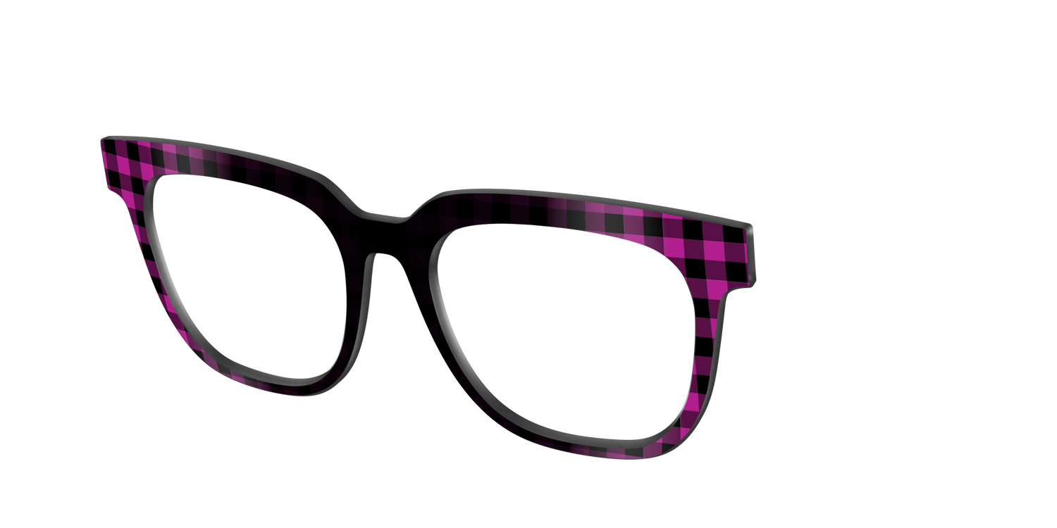 The Reimagined Plaid - Angle Top Image - Pair Eyewear
