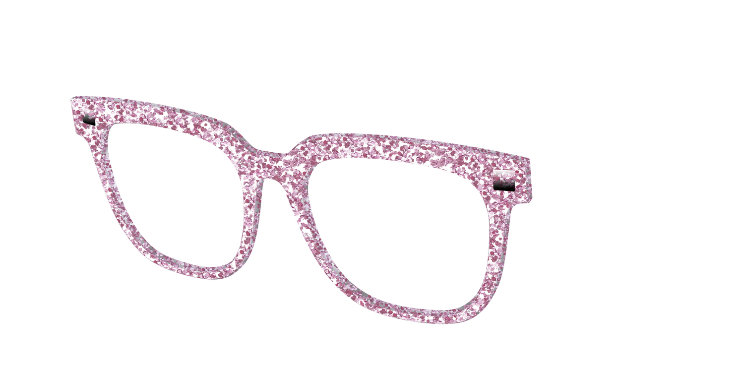 The Rose Gold Sparkle - Angle Top Image - Pair Eyewear