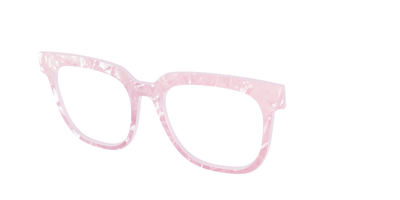 The Rose Quartz Pearl Marble - Angle Top Thumbnail - Pair Eyewear