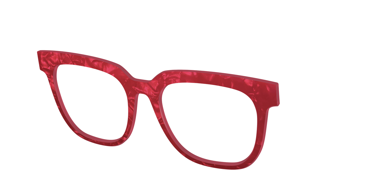 The Ruby Pearl Marble - Angle Top Image - Pair Eyewear