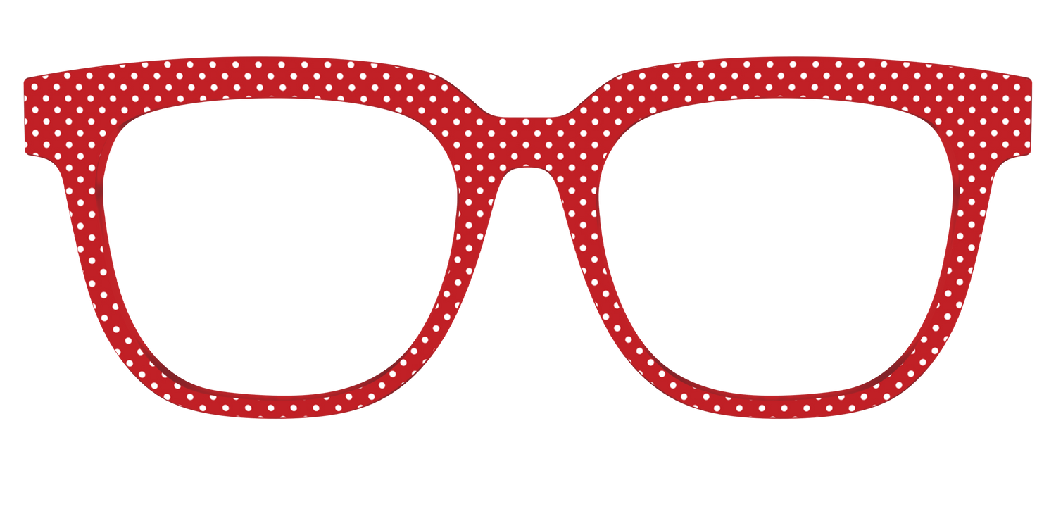 The Ruby Pin Dot - Front Top Image - Pair Eyewear
