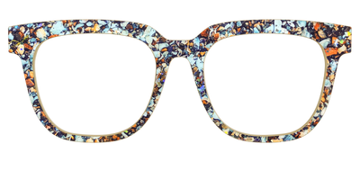 The Seashell Tortoise with Holographic Glitter - Front Top Thumbnail - Pair Eyewear