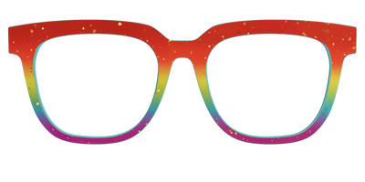 The Spectrum Gradient with Gold Flakes - Front Top Thumbnail - Pair Eyewear