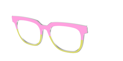 The Sweet Pea & Chartreuse Split - Angle Top Thumbnail - Pair Eyewear
