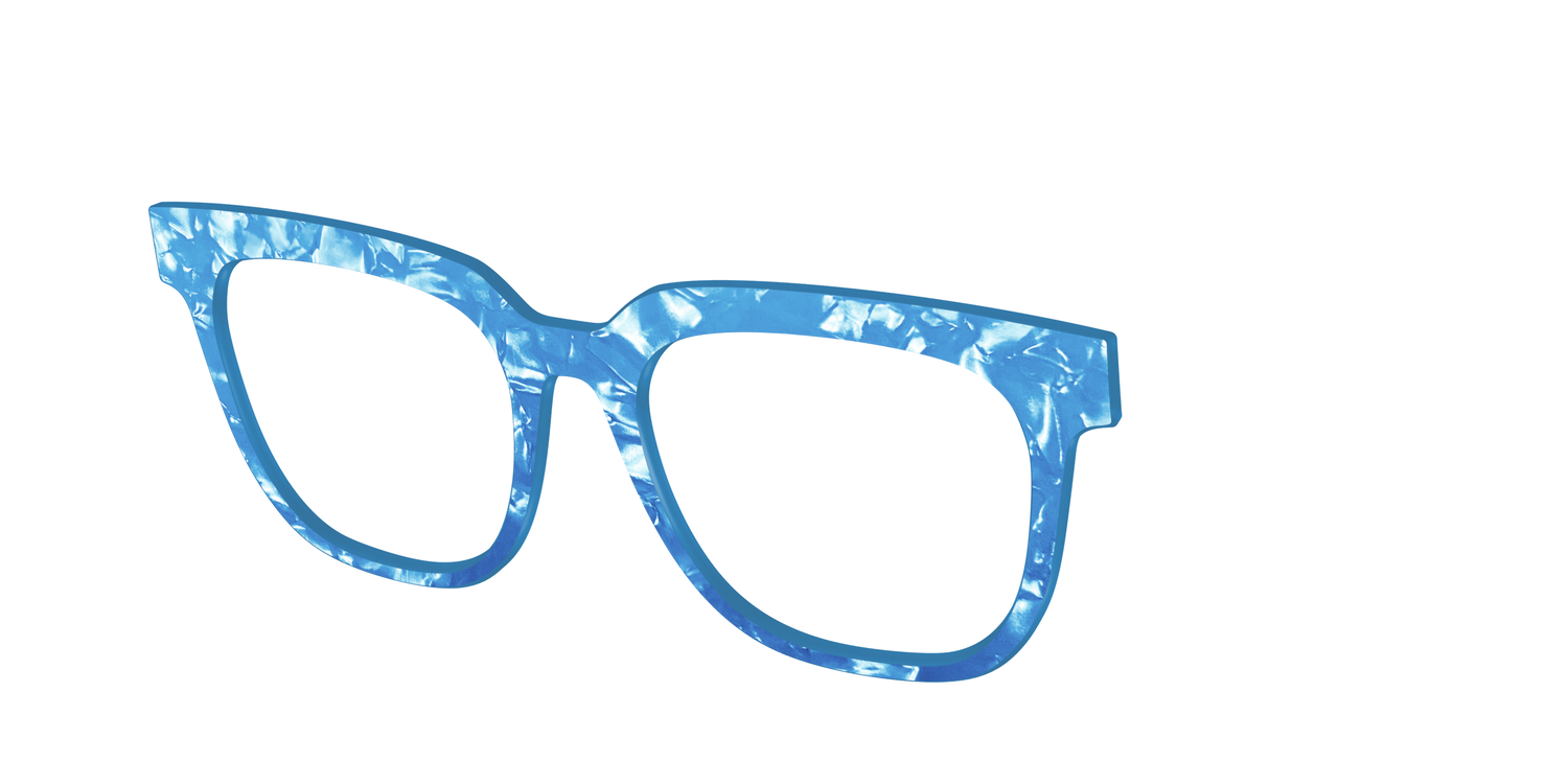The Topaz Pearl Marble - Angle Top Image - Pair Eyewear