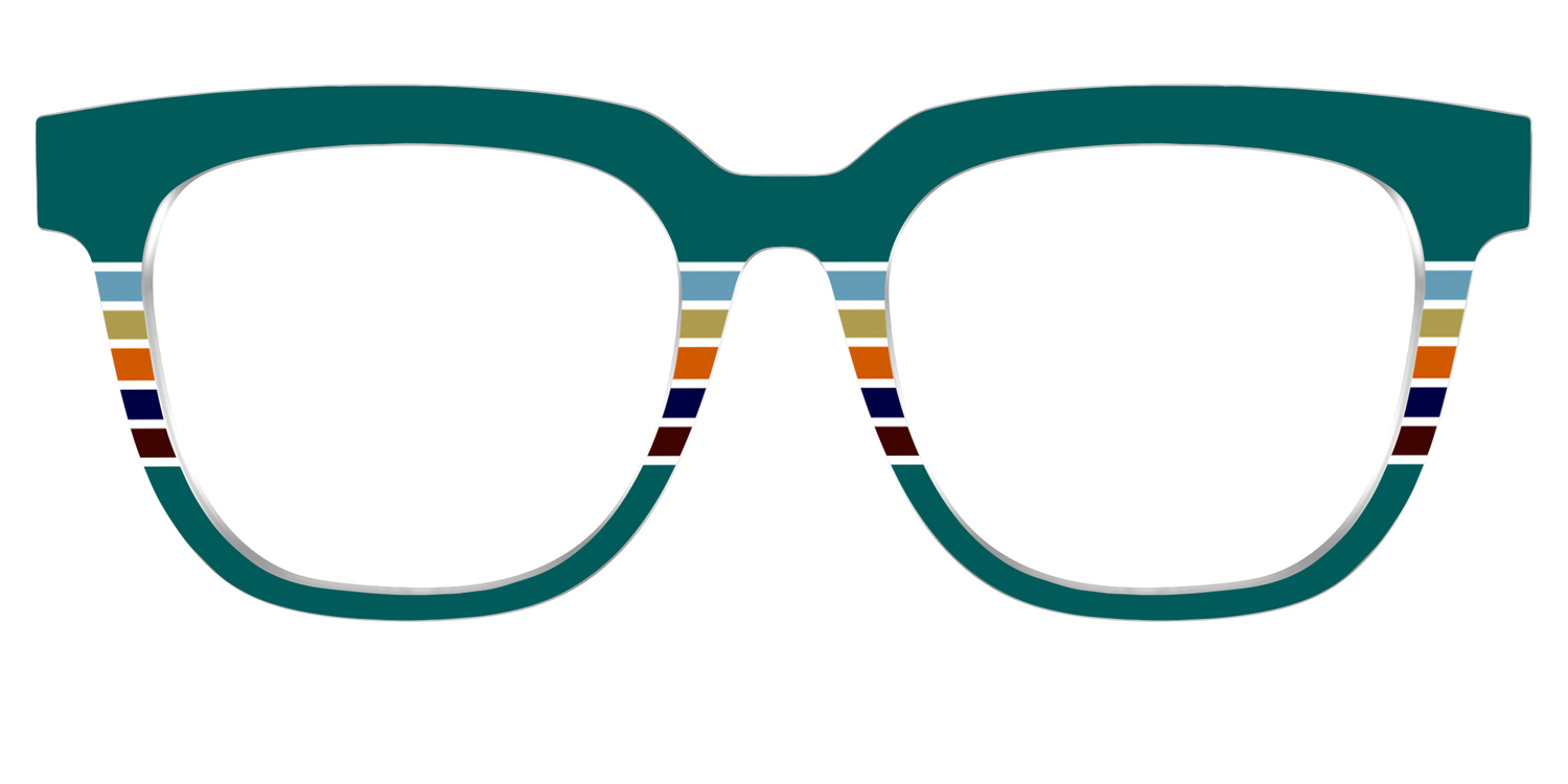 The Trailhead Stripes - Front Top Image - Pair Eyewear