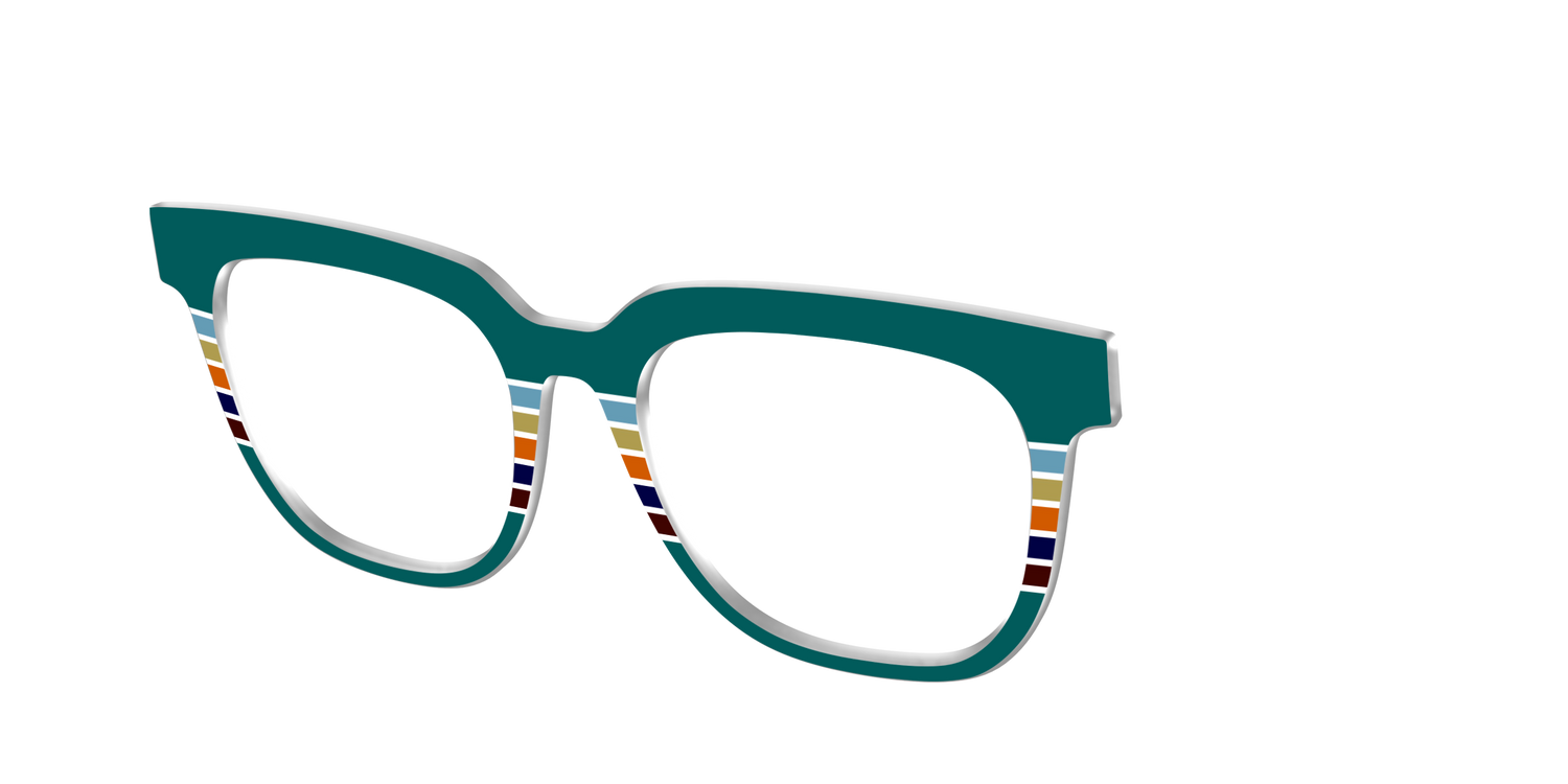 The Trailhead Stripes - Angle Top Image - Pair Eyewear