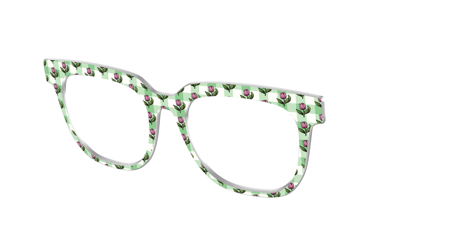 The Tulip Gingham - Angle Top Image - Pair Eyewear