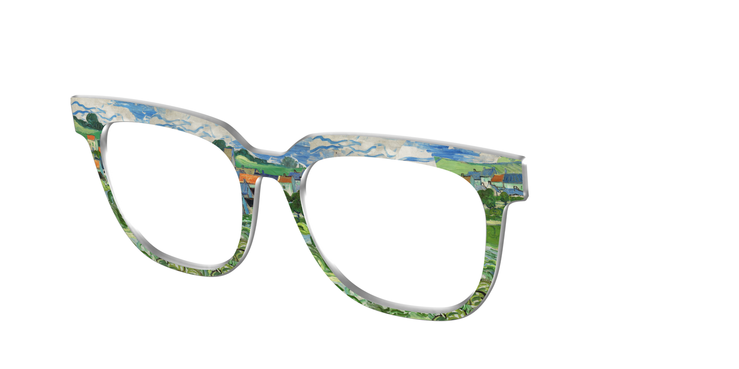 The View of Auvers-Sur-Oise - Angle Top Image - Pair Eyewear