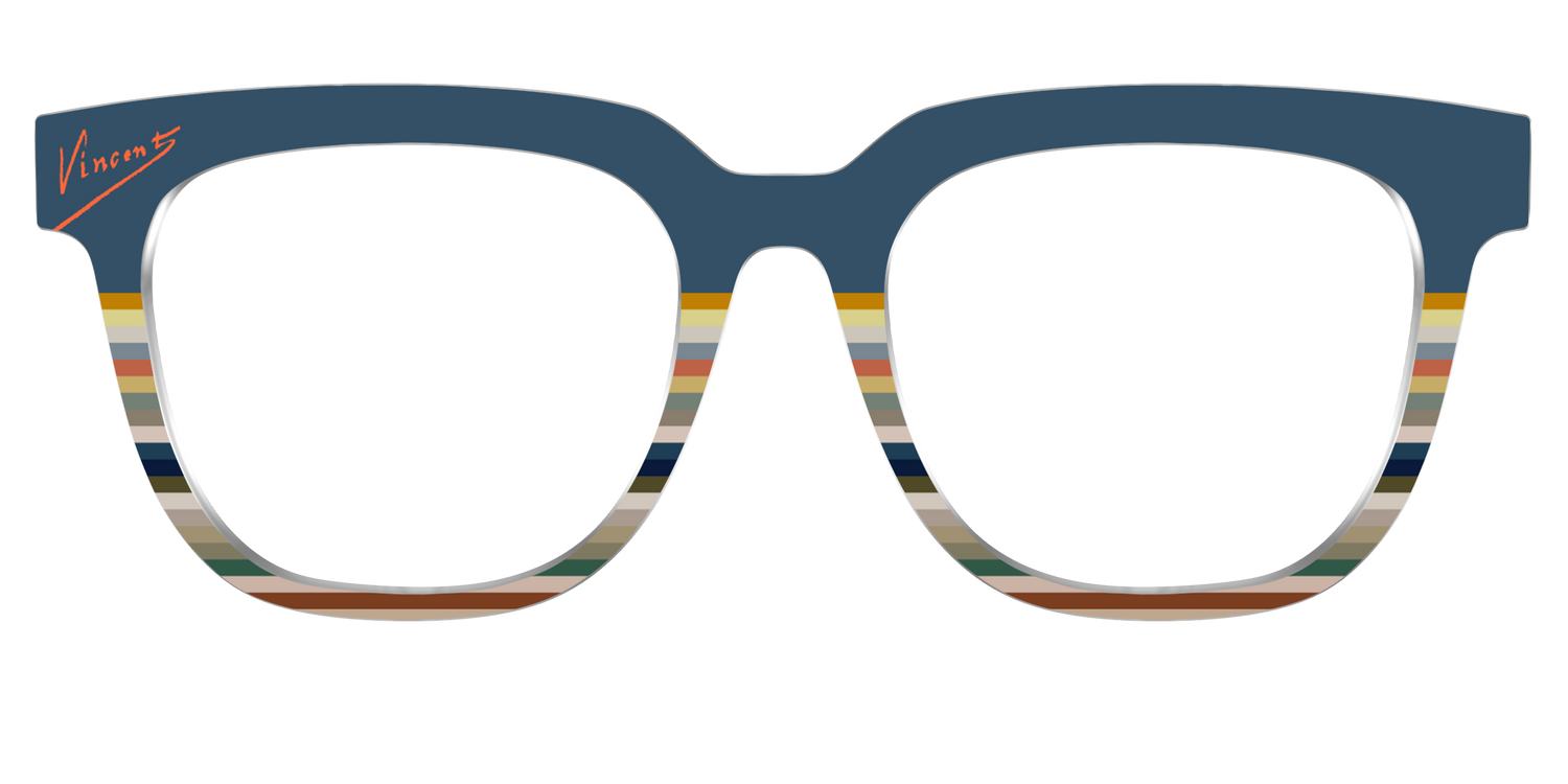 The Vincent Stripes - Front Top Image - Pair Eyewear
