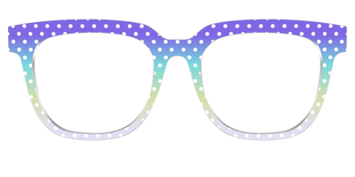 The Violet to Thistle Gradient Polka Dot - Front Top Thumbnail - Pair Eyewear