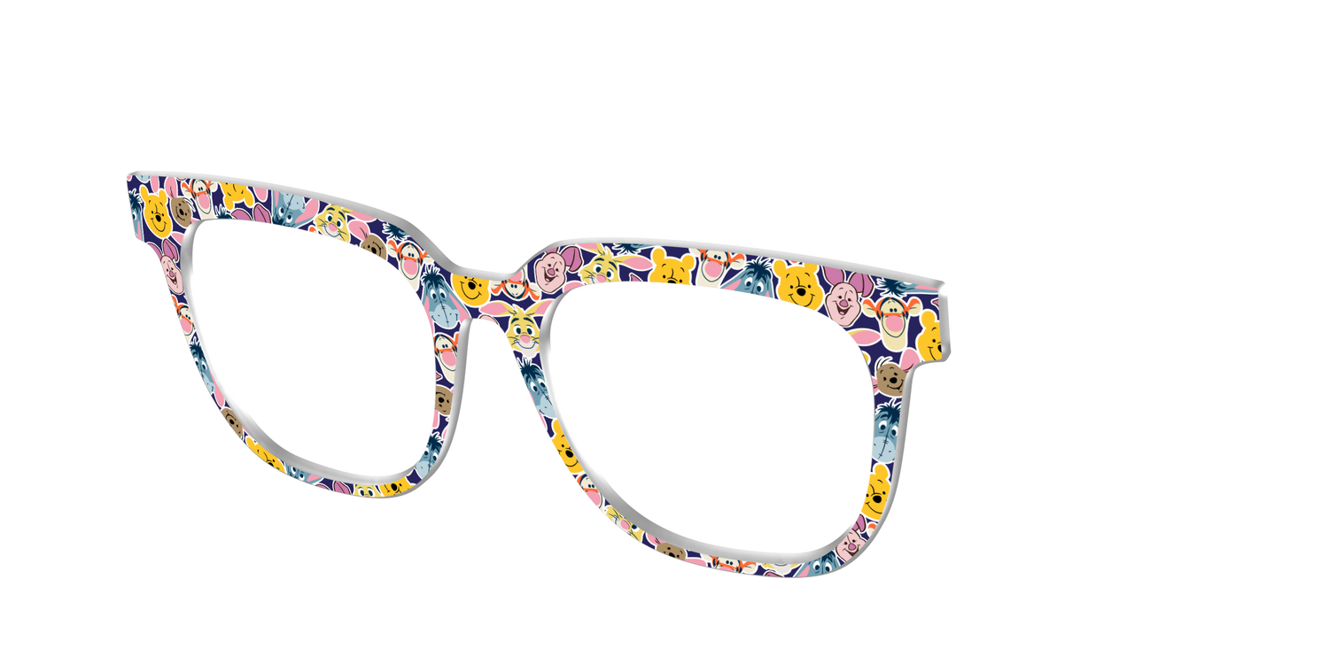 Winnie the Pooh & Friends Stickers - Angle Top Image - Pair Eyewear