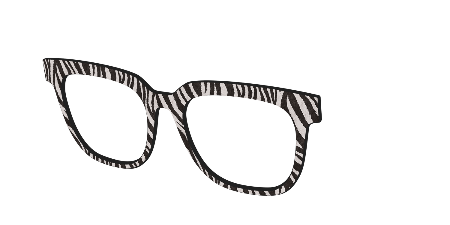 The Zebra Stripes - Angle Top Image - Pair Eyewear