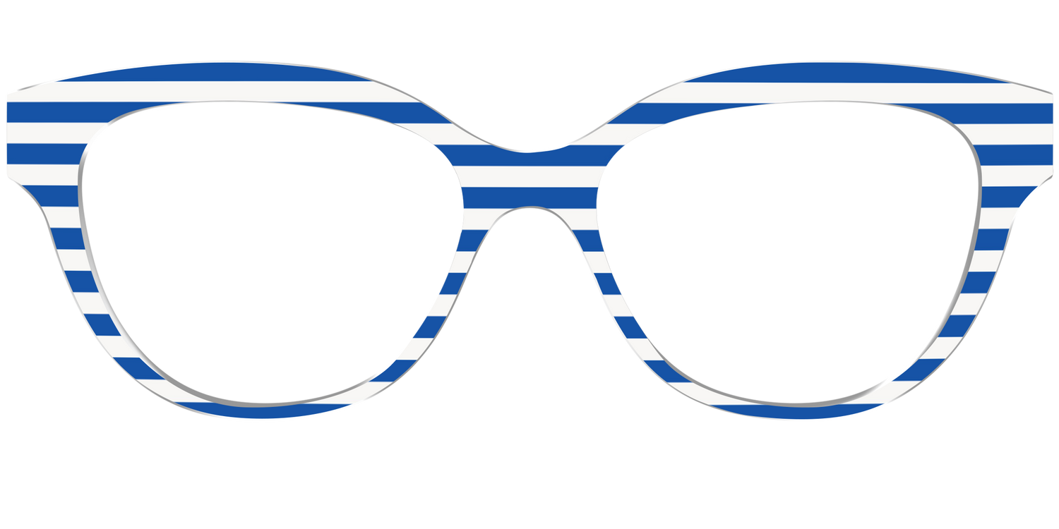 The Beach Umbrella Stripes - Front Top Image - Pair Eyewear