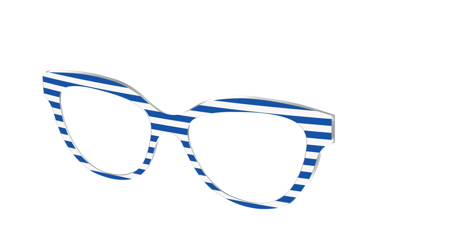 The Beach Umbrella Stripes - Angle Top Image - Pair Eyewear