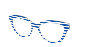 The Beach Umbrella Stripes - Angle Top Thumbnail - Pair Eyewear