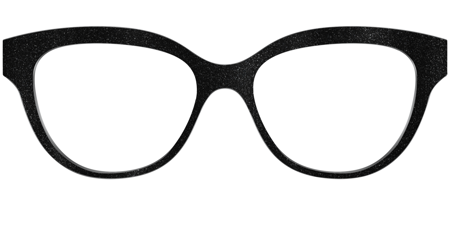 The Black Shimmer - Front Top Image - Pair Eyewear