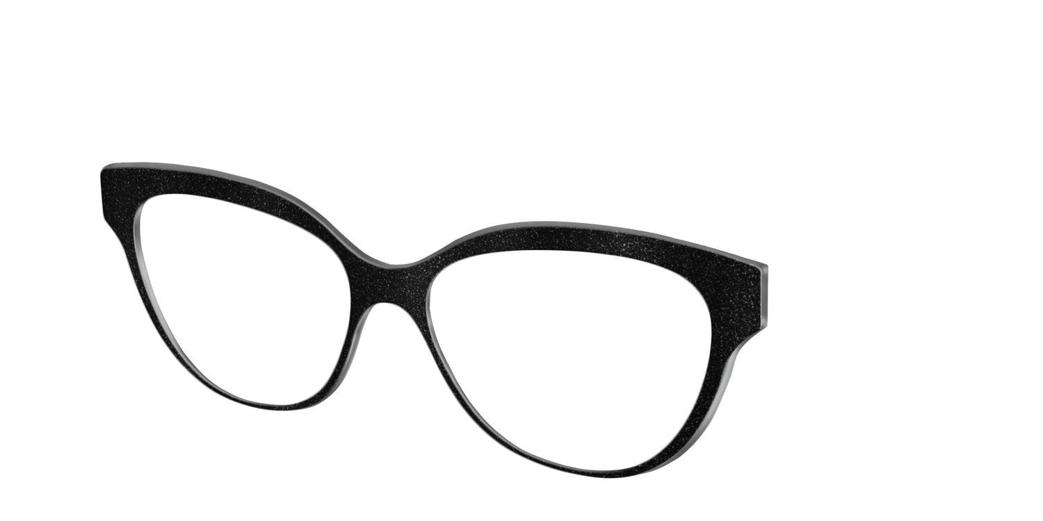 The Black Shimmer - Angle Top Image - Pair Eyewear