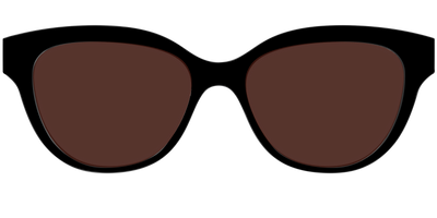 The Black with Brown Golf lens - Front Top Thumbnail - Pair Eyewear
