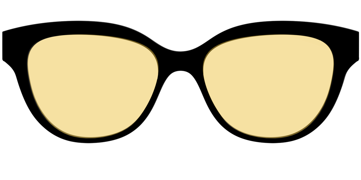 The Black with Driving Lens - Front Top Image - Pair Eyewear