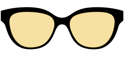 The Black with Driving Lens - Front Top Thumbnail - Pair Eyewear