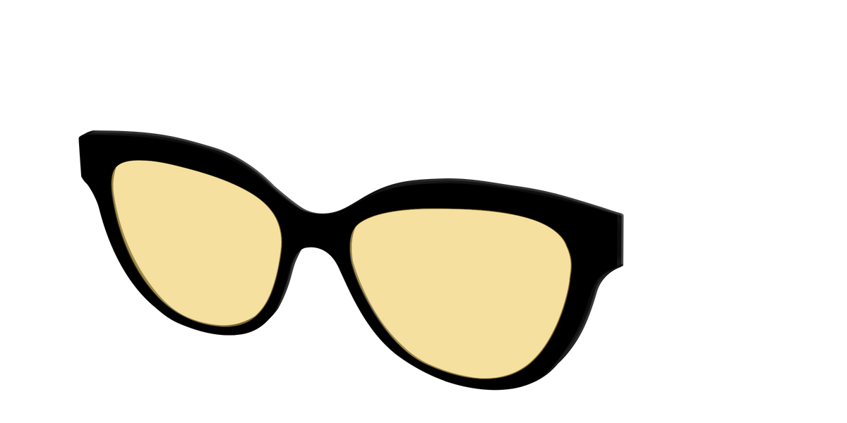 The Black with Driving Lens - Angle Top Image - Pair Eyewear