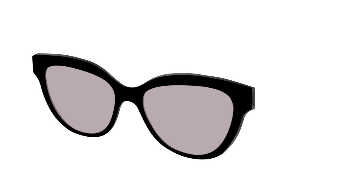 The Black with Gray Gaming lens - Angle Top Image - Pair Eyewear