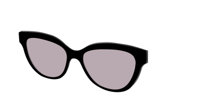 The Black with Gray Gaming lens - Angle Top Thumbnail - Pair Eyewear