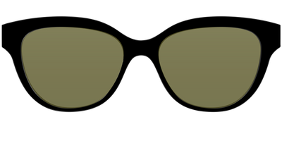 The Black with Green Racquet Sport lens - Front Top Thumbnail - Pair Eyewear